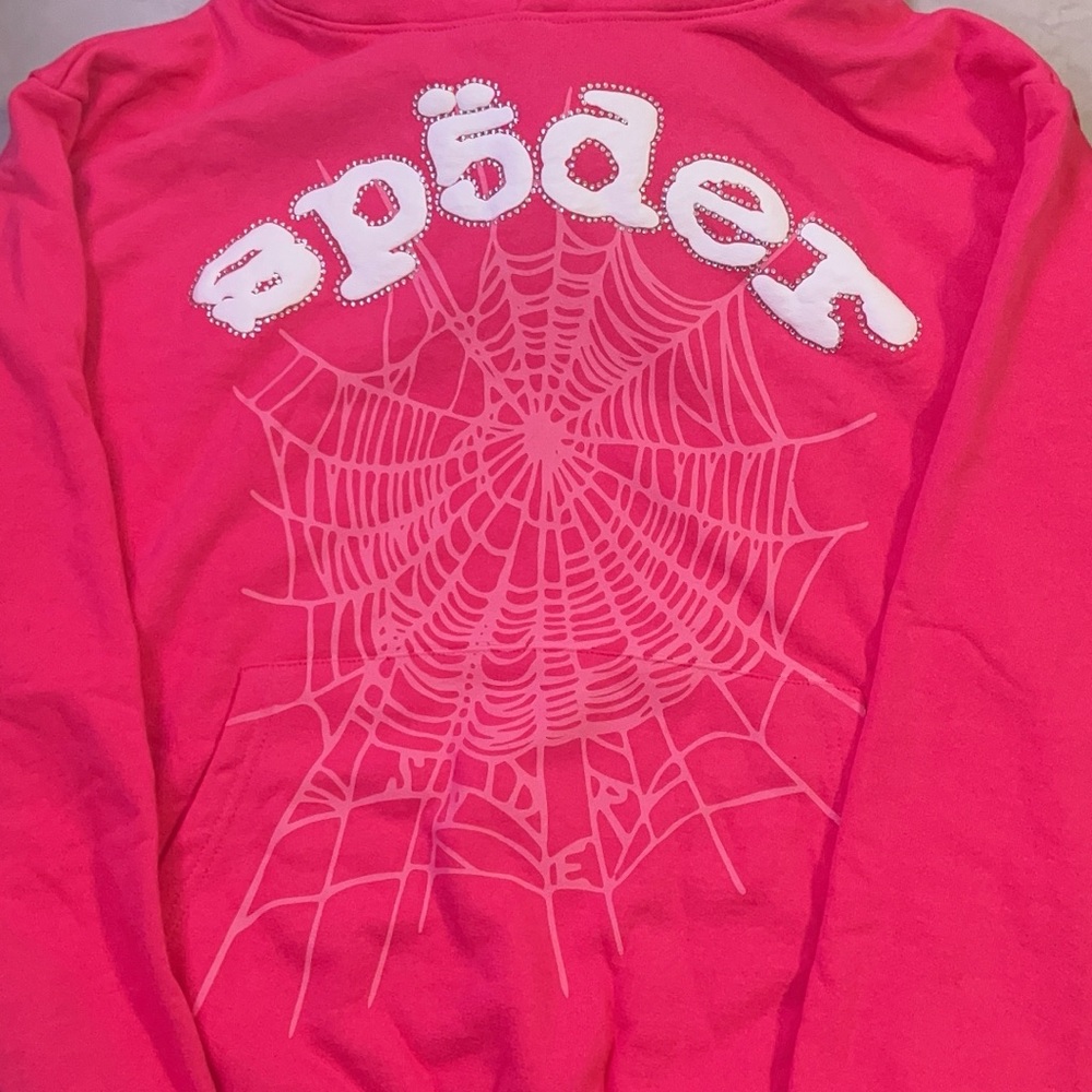 Brand New Sp5der Legacy Hoodie 'Pink/White
